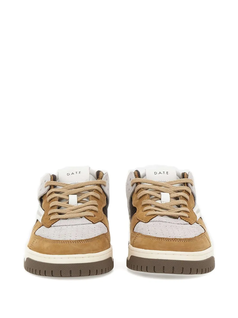 D.A.T.E. Torneo Pop sneakers met geperforeerde details Beige