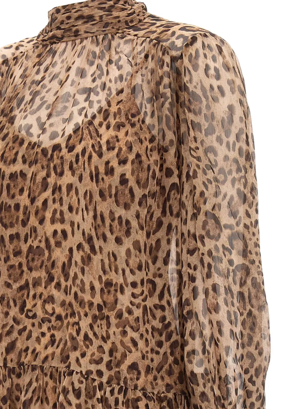 Rixo London Anaya Animal-print Scarf Mini Dress In Animal Print