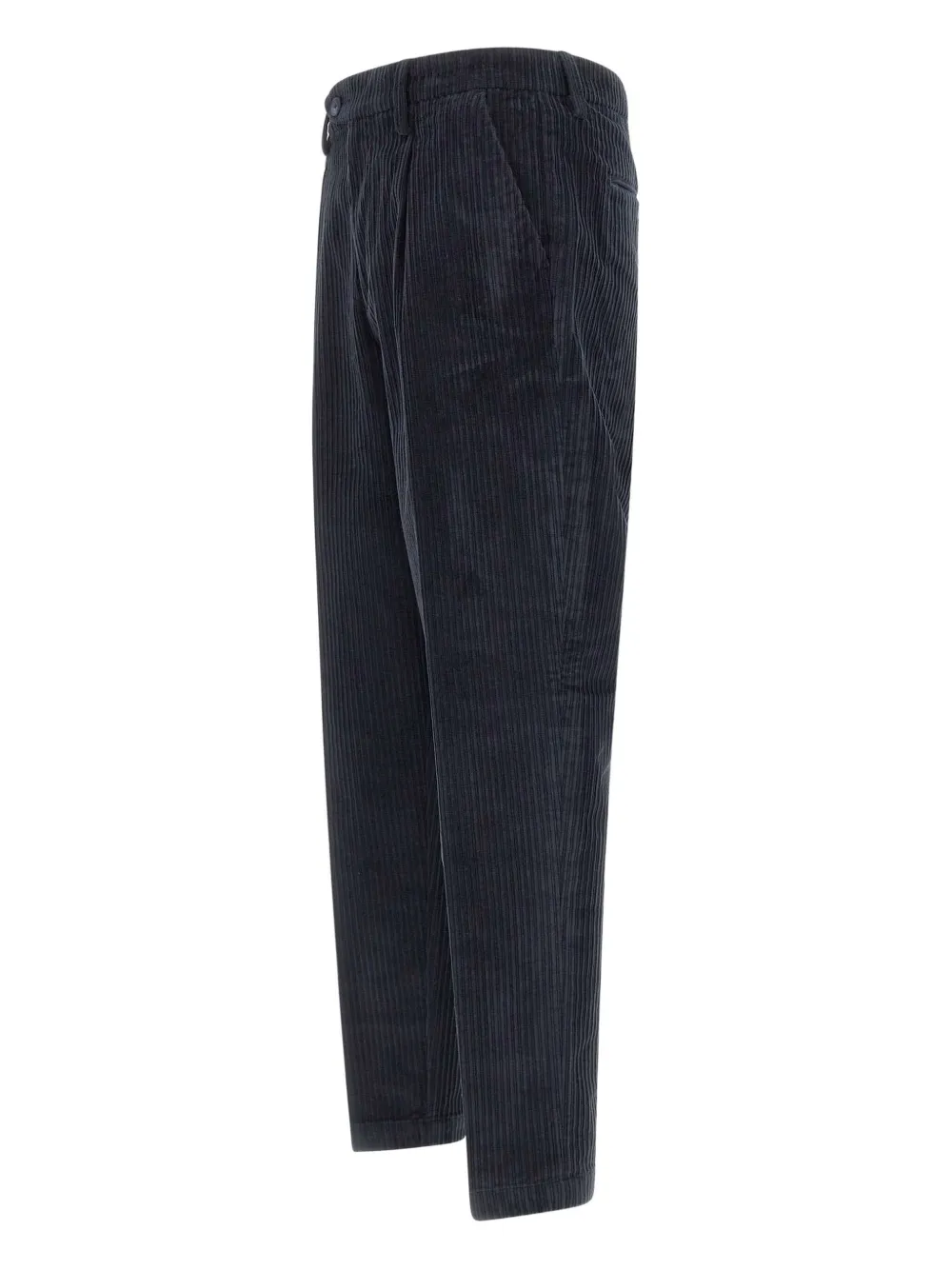 Re-Hash Darts chino met ribfluwelen textuur Blauw