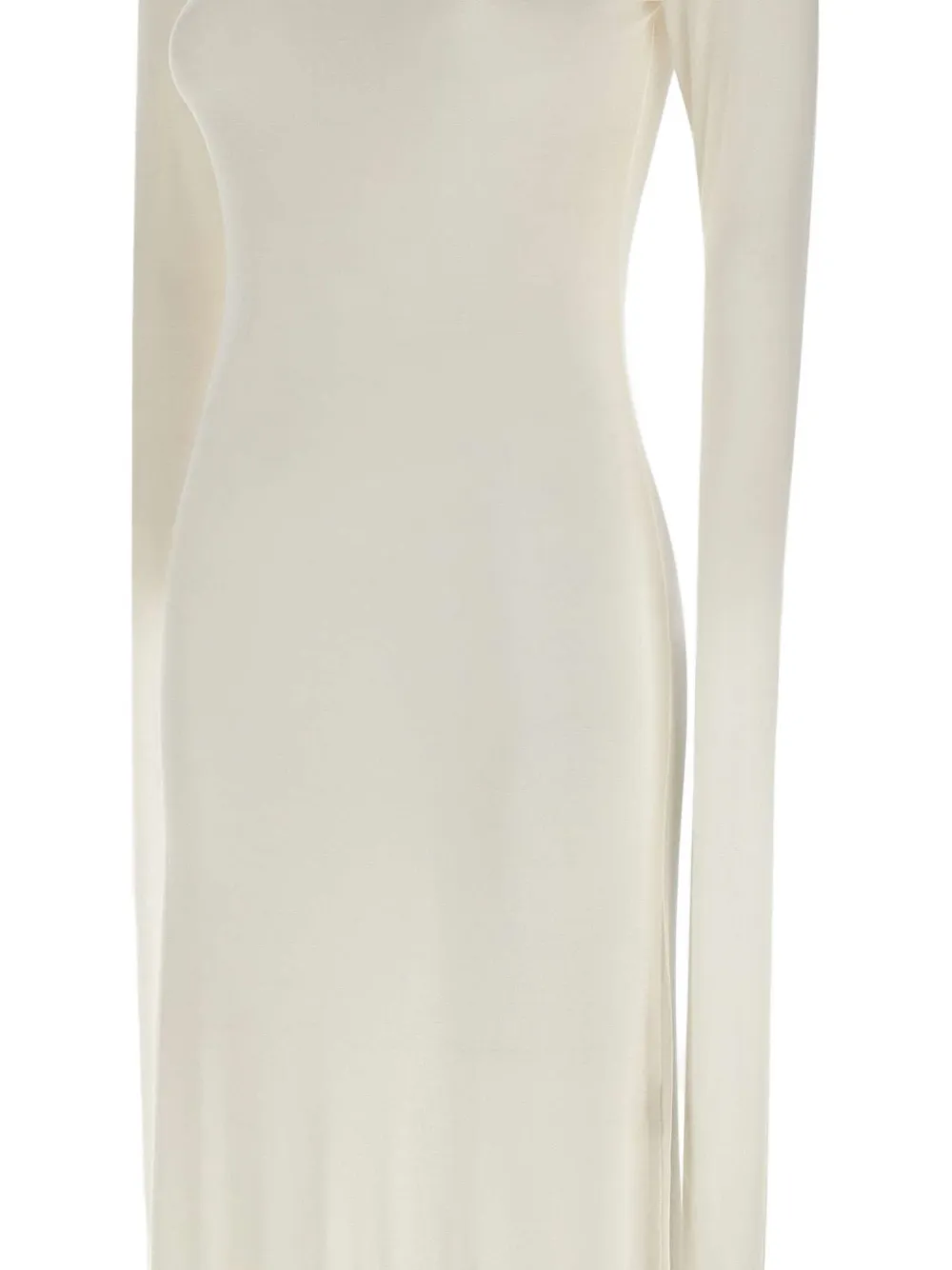 The Garment Bree Long-sleeve Mock-neck Dress In Neutral