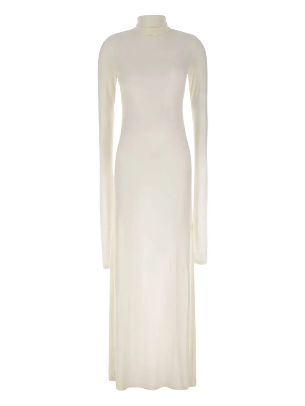 The Garment Bree Long-sleeve Mock-neck Dress In Neutral