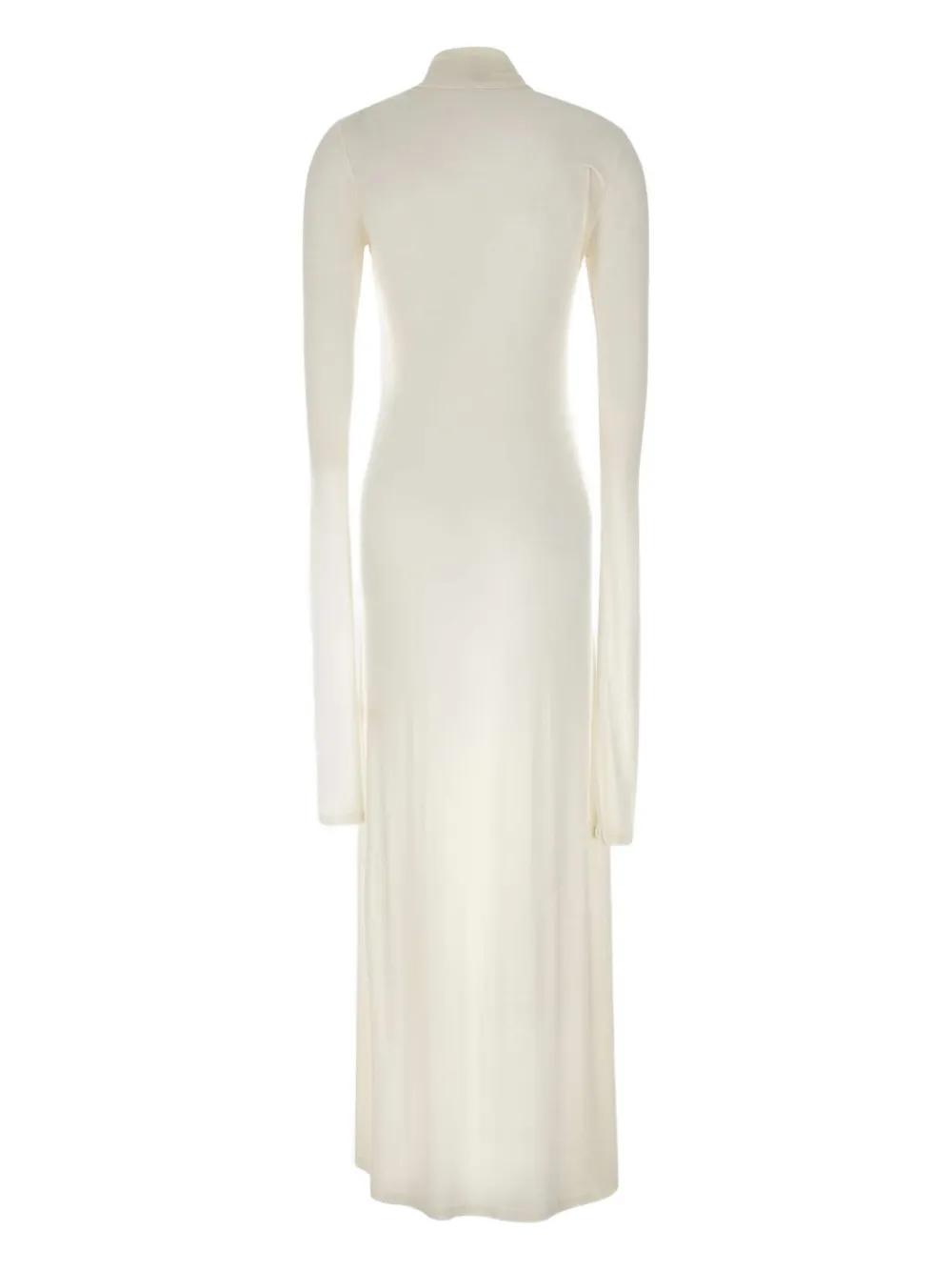 The Garment Bree Long-sleeve Mock-neck Dress In Neutral
