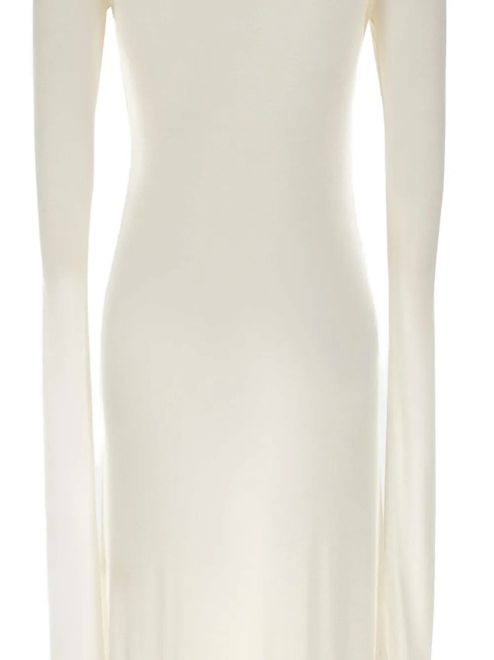 The Garment Bree Long-sleeve Mock-neck Dress In Neutral