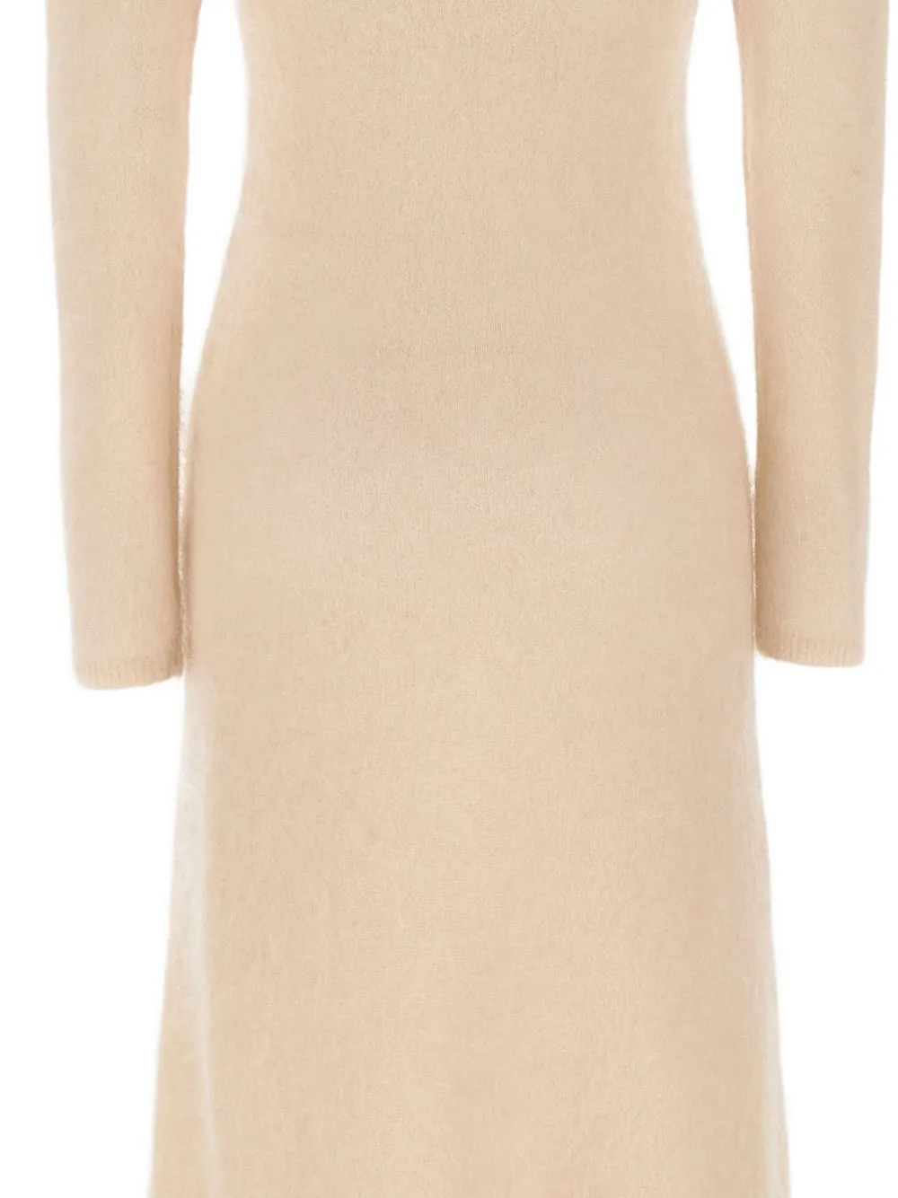 The Garment Roma Long-sleeve Boat-neck Maxi Dress In Neutral