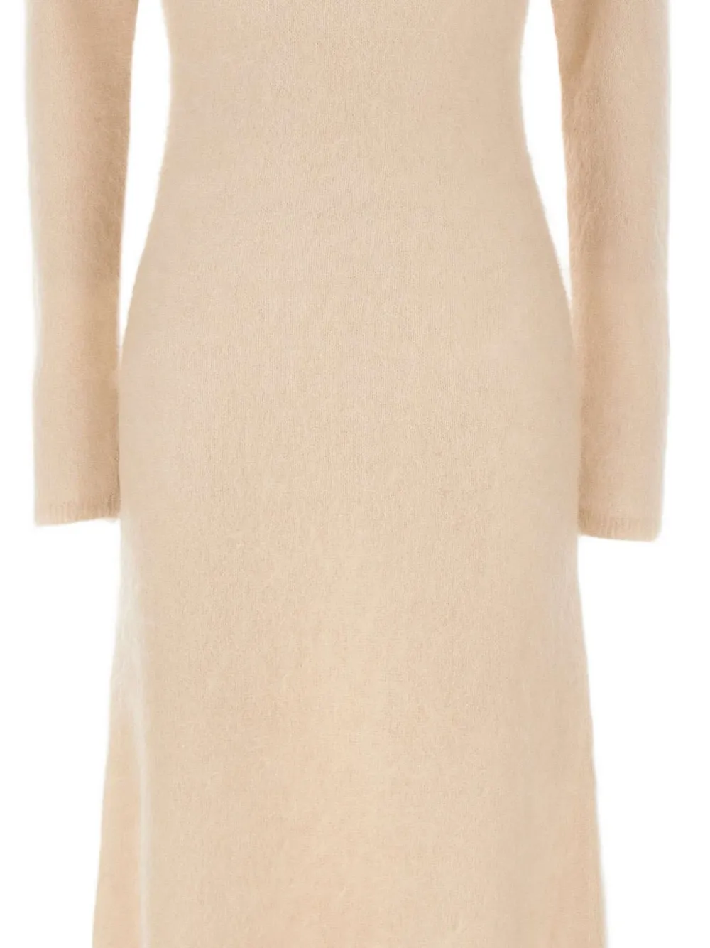 The Garment Roma Long-sleeve Boat-neck Maxi Dress In Neutral