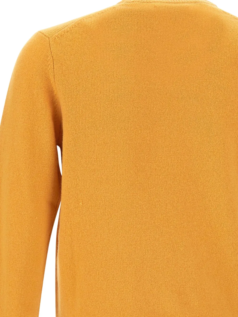 Mc2 Saint Barth Crew-neck Ribbed Sweater In Yellow