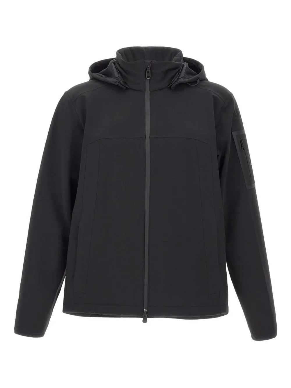BOSS windproof removable-hood jacket | Black | Image 1