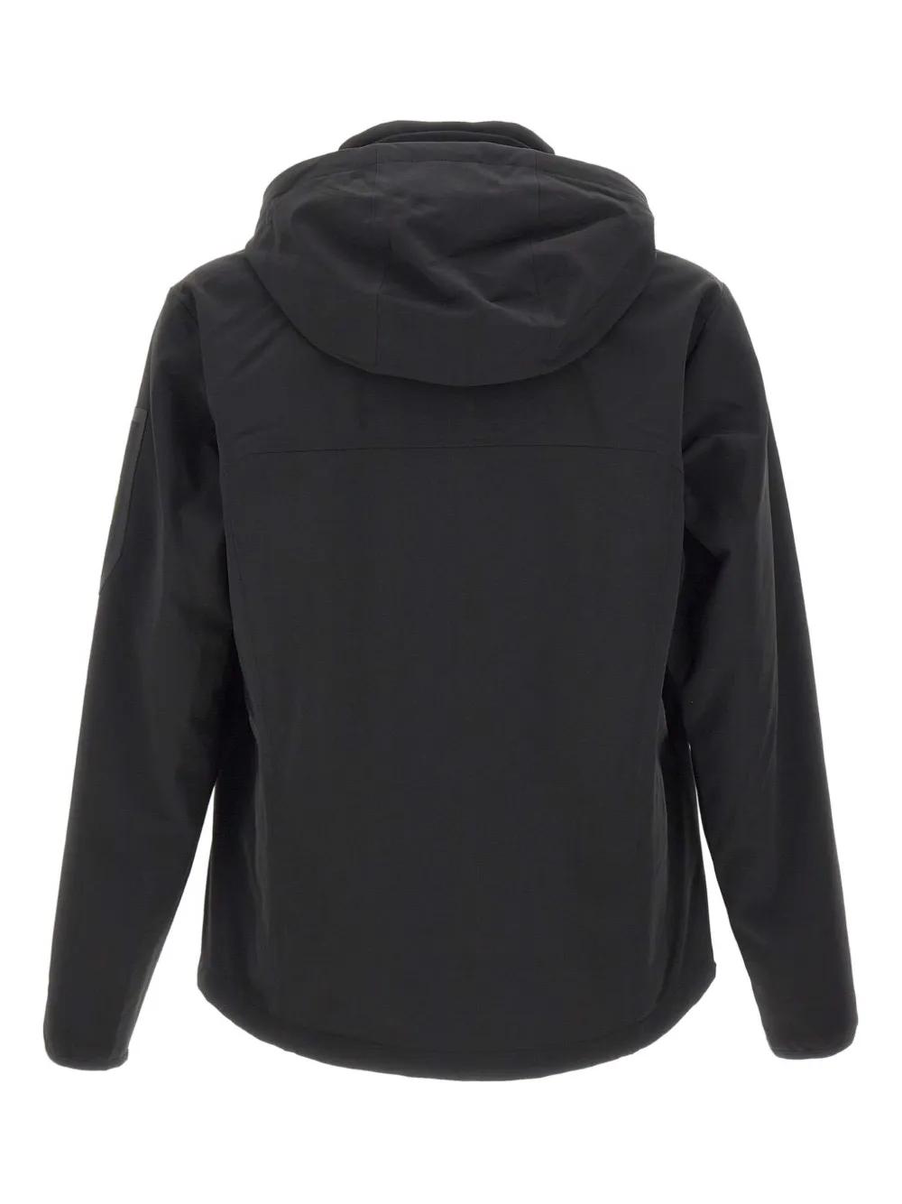 Hugo Boss Windproof Removable-hood Jacket In Black