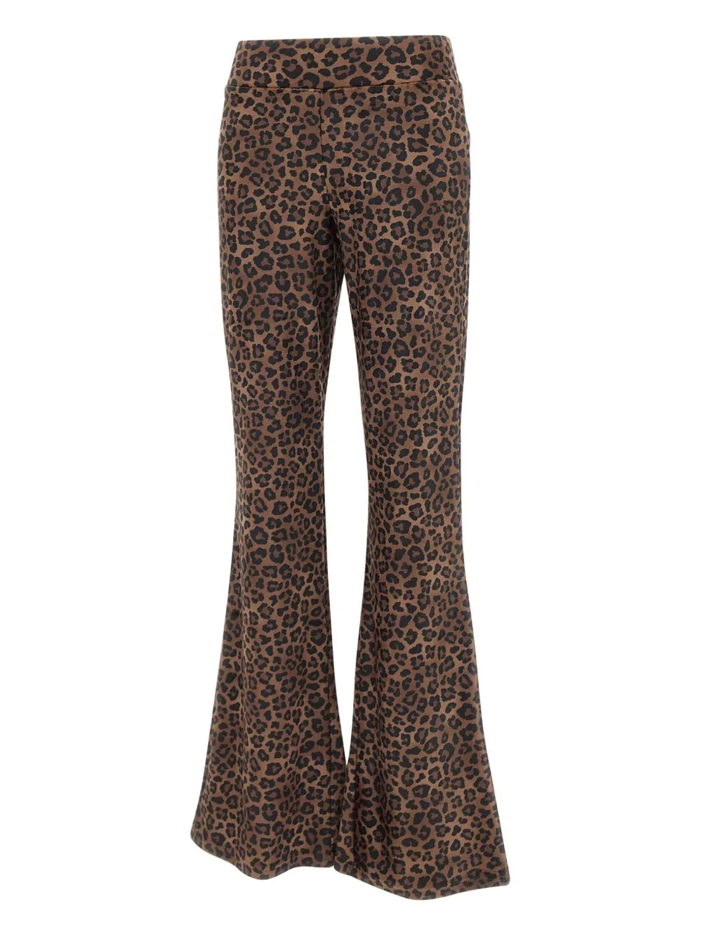 MC2 Saint Barth animal-print flared trousers | Brown | Image 1
