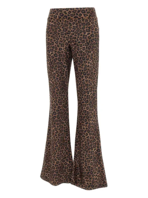 MC2 Saint Barth animal-print flared trousers