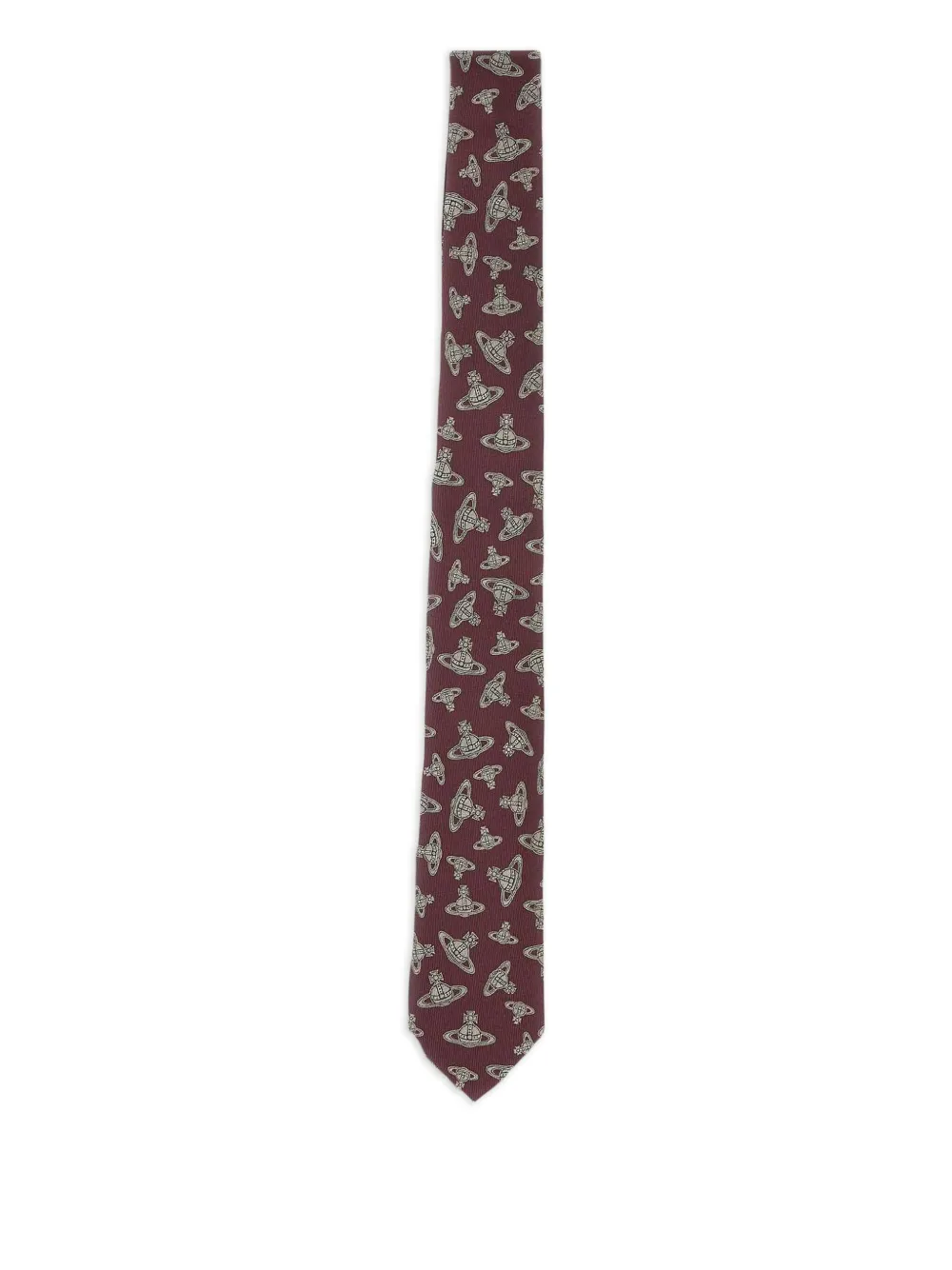 Vivienne Westwood cravate en soie à motif Orb | rouge | Image 1