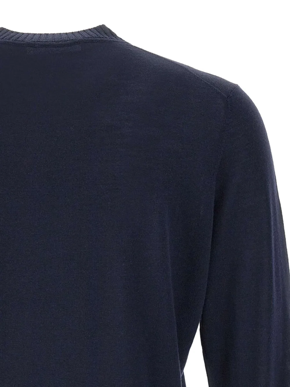 Filippo De Laurentiis Geribbelde sweater met ronde hals Blauw