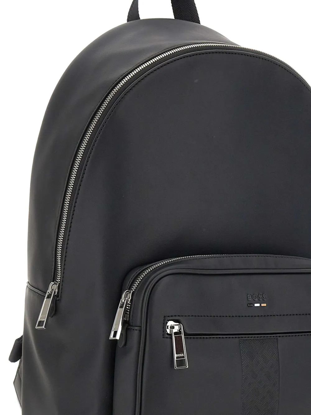 Hugo Boss Zip-pocket Backpack In Black