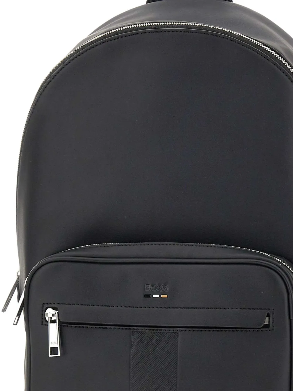 Hugo Boss Zip-pocket Backpack In Black