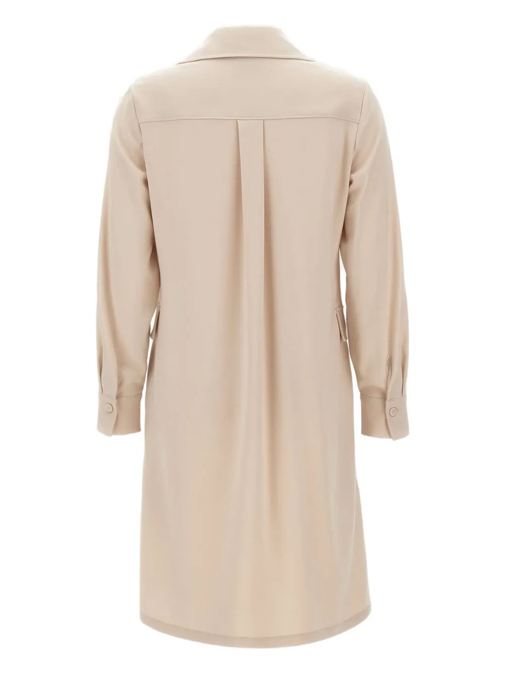 Elena Miro' Polo-collar Pocket Dress In Neutral