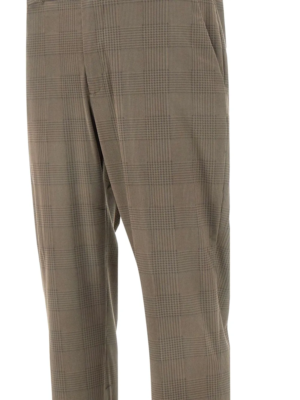 RRD Elastische geruite broek Bruin