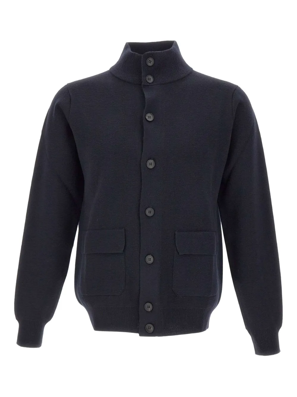 Filippo De Laurentiis stand-up collar patch-pocket jacket | Blue | Image 1