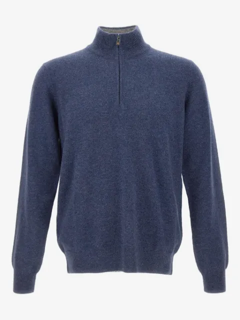 Della Ciana half-zip stand-up-collar sweater