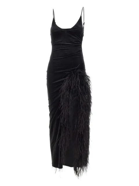 TWENTY FOURHAITCH Nunki V-neck midi dress