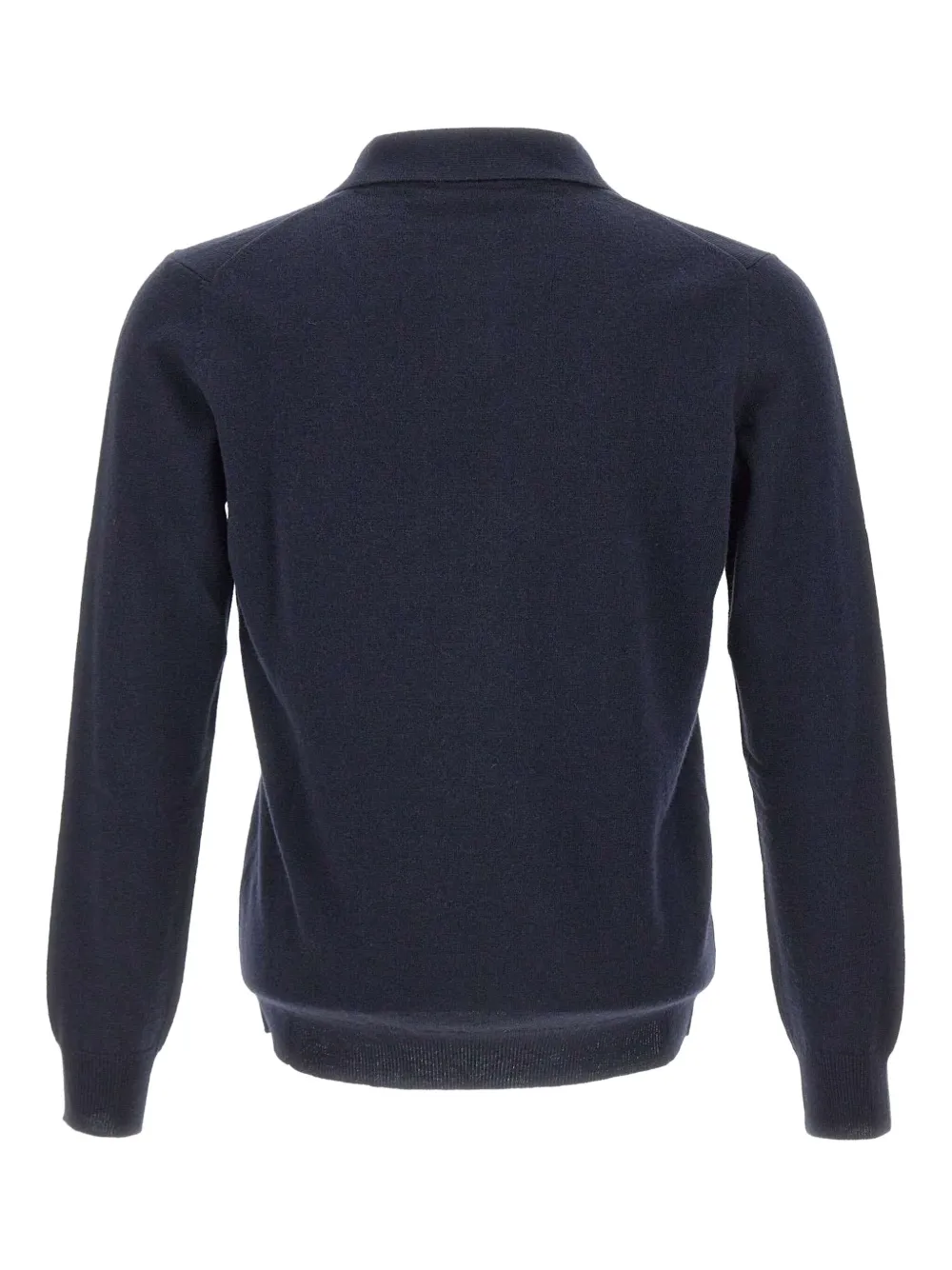 Kangra Geribbeld poloshirt met Johnny-kraag - Blauw
