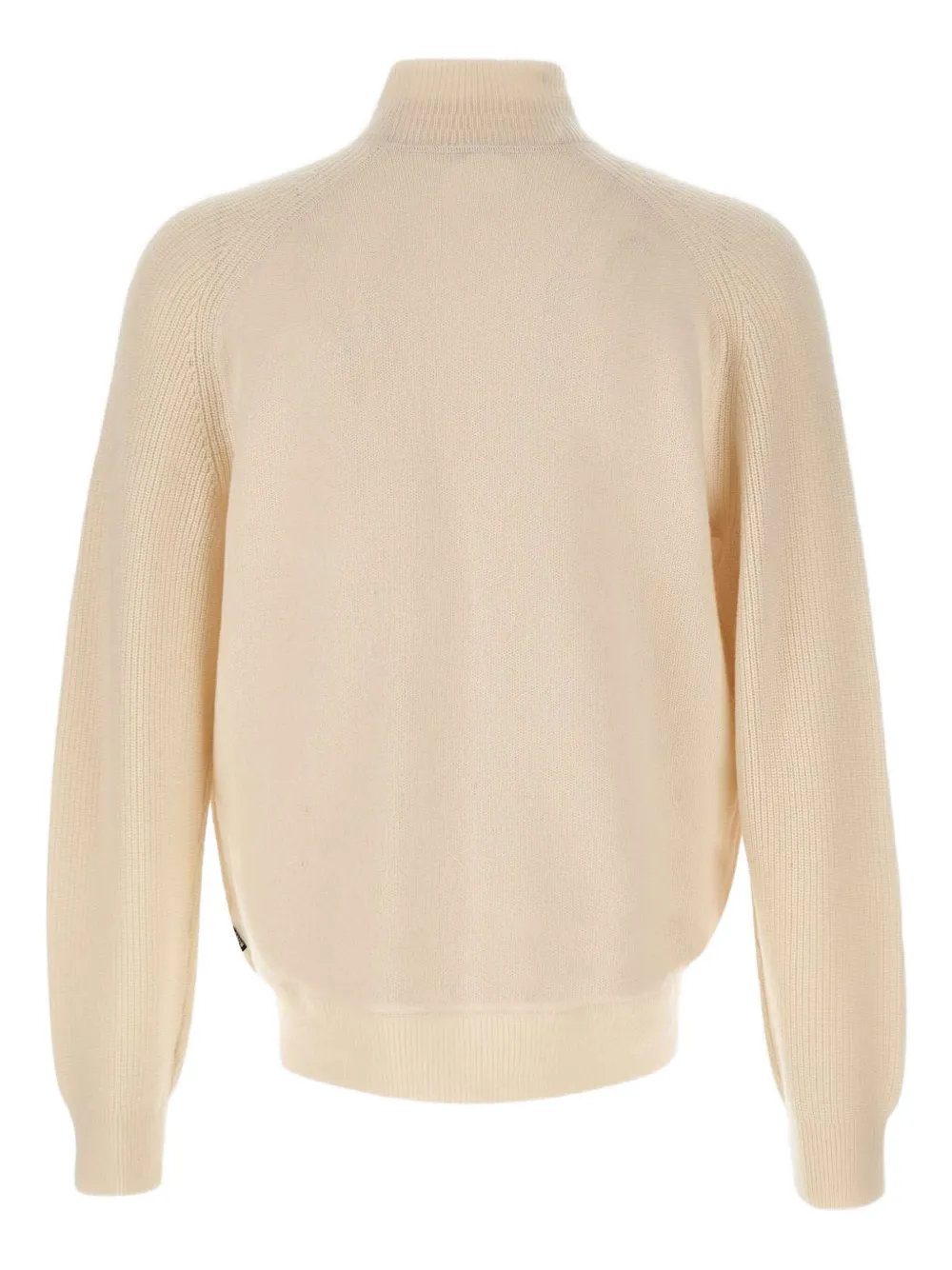 Hugo Boss H-hibisco Zip-up Cardigan In Neutral