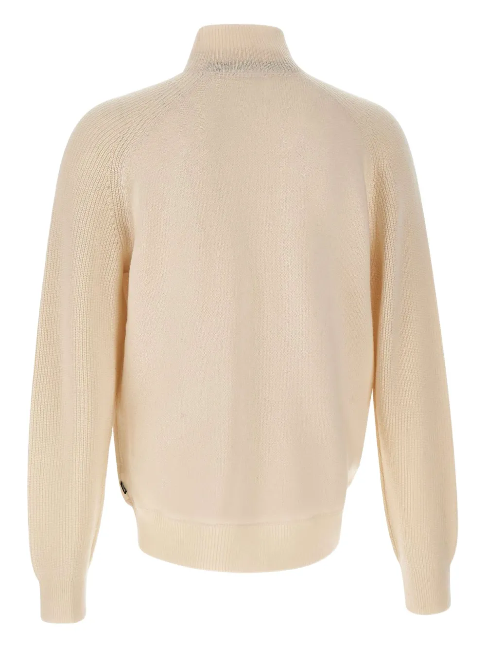 Hugo Boss H-hibisco Zip-up Cardigan In Neutral