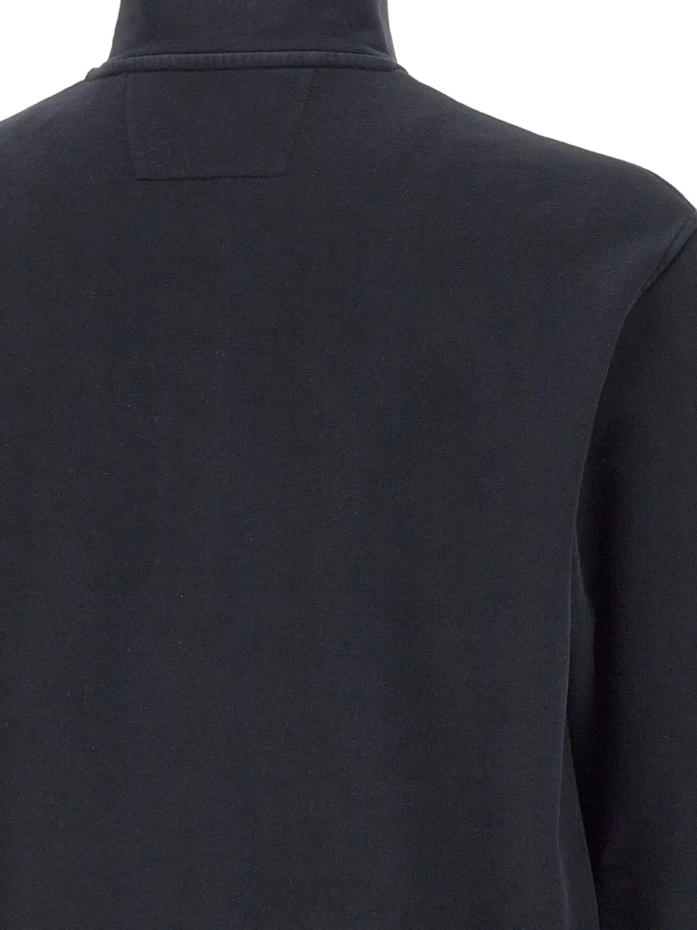 C.P. Company Sweater met halve rits en zakmouwen Zwart