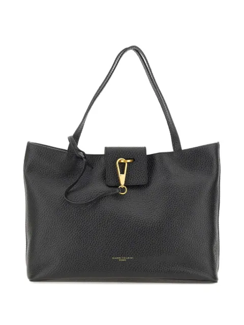 GIANNI CHIARINI embossed-logo leather tote bag