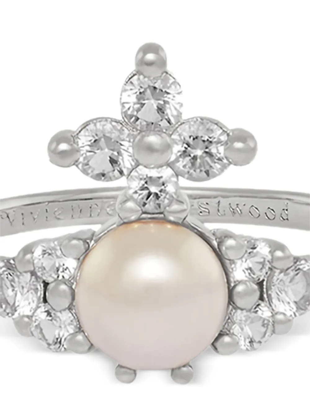 Vivienne Westwood Feodora ring met Orb-verfraaiing - Zilver