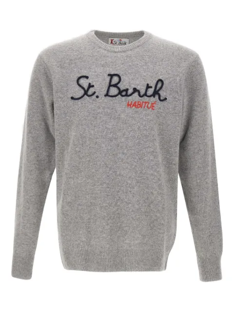 MC2 Saint Barth Heron embroidered crew-neck sweater