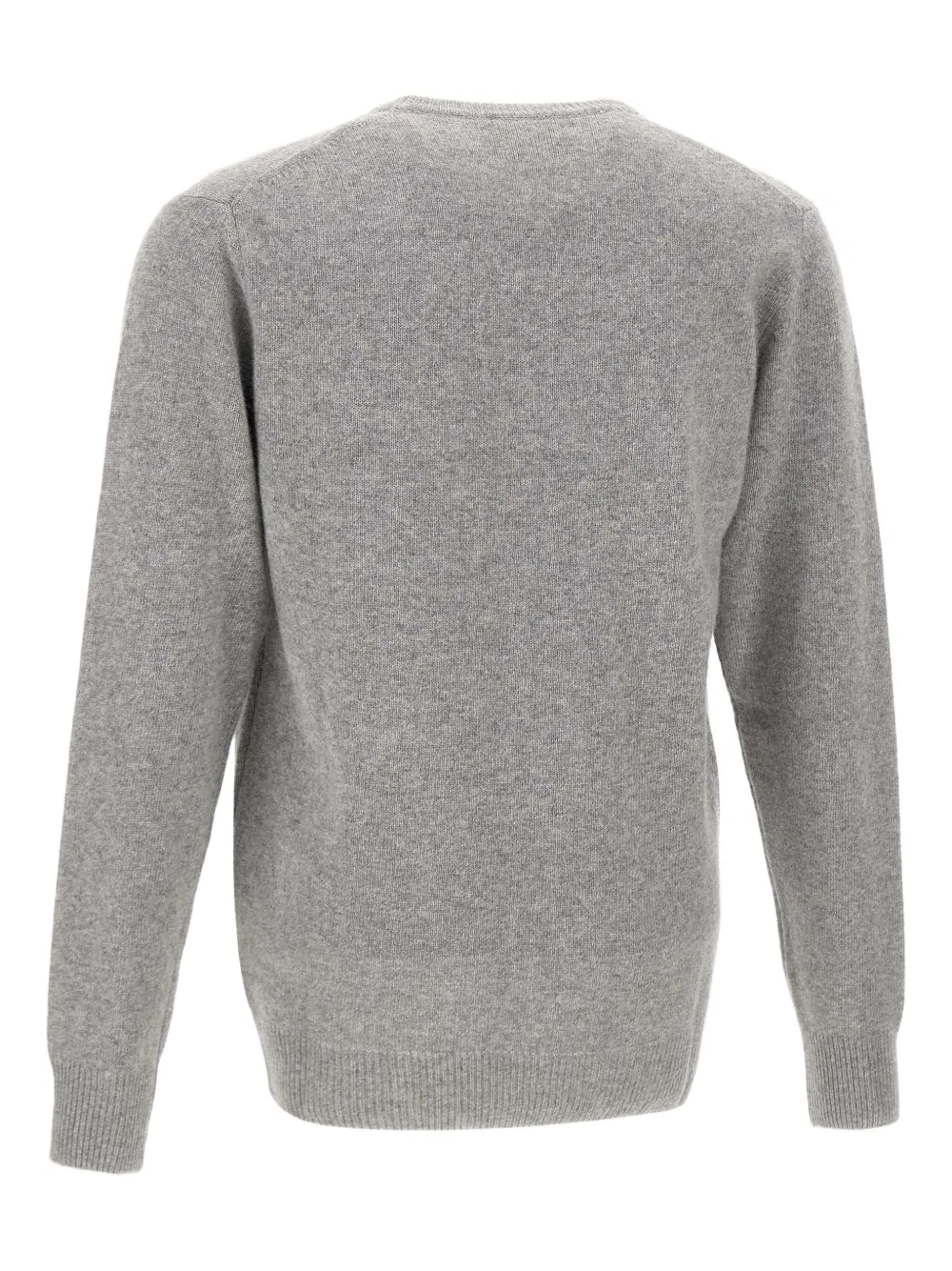 Mc2 Saint Barth Heron Embroidered Crew-neck Sweater In Gray