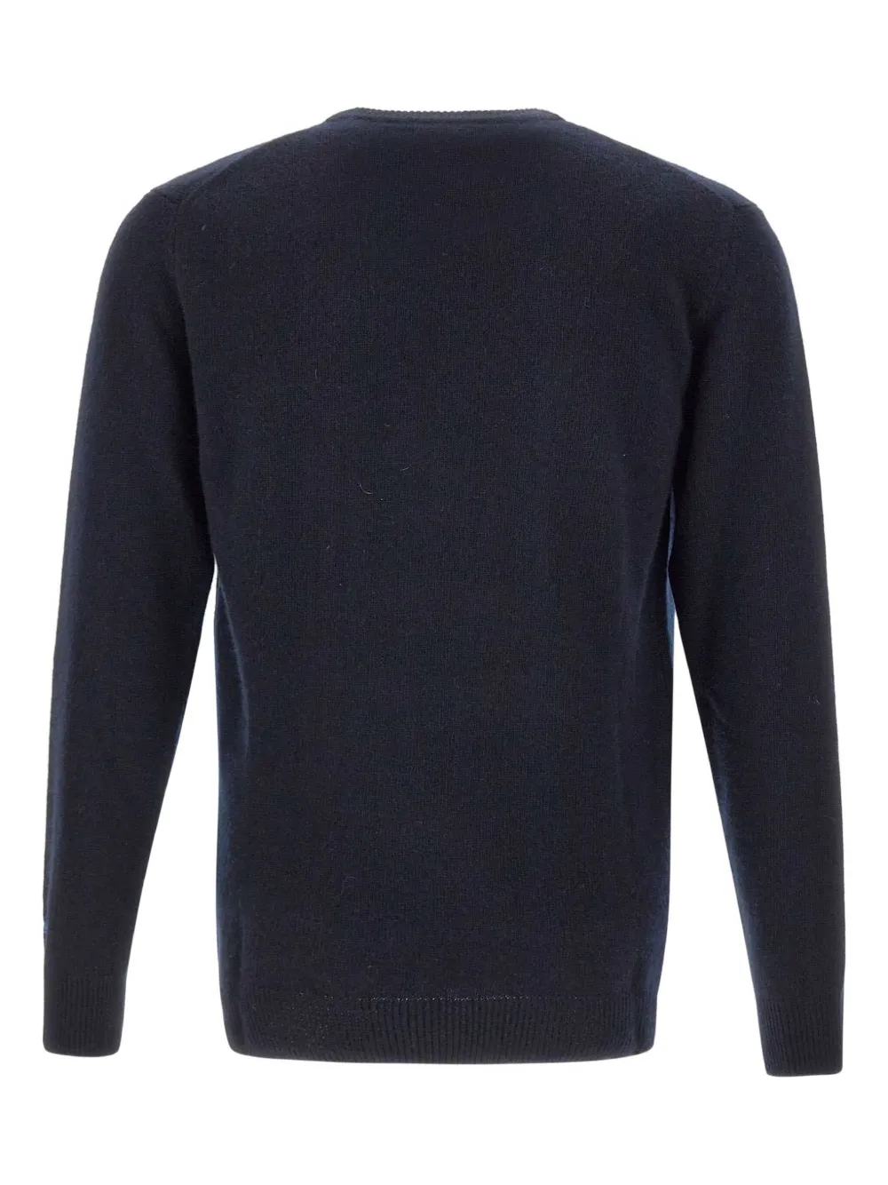 Mc2 Saint Barth Heron Logo-embroidery Sweater In Blue