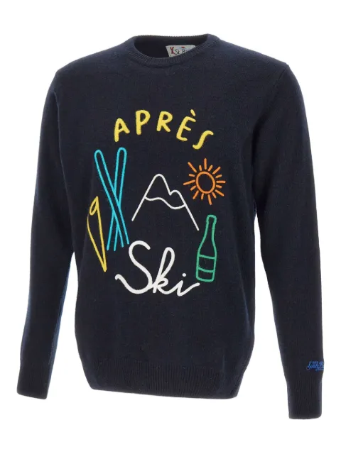 MC2 Saint Barth Heron logo-embroidery sweater
