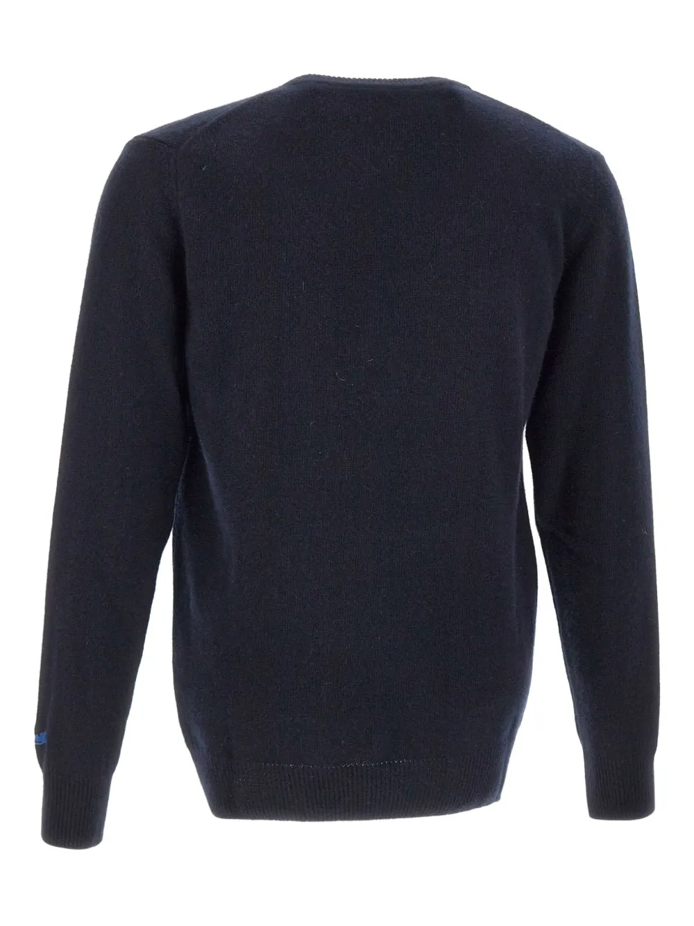Mc2 Saint Barth Heron Logo-embroidery Sweater In Blue
