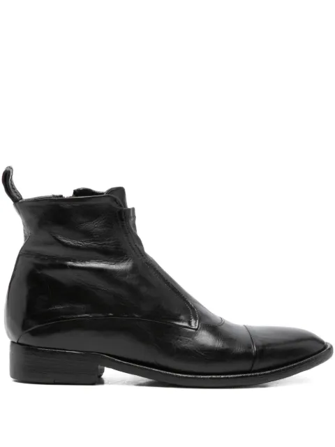 KING TARTUFOLI SHOES zip-fastening leather boots