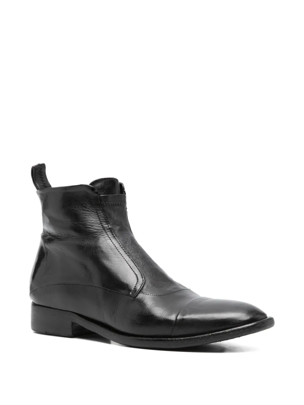 King Tartufoli Shoes Zip-fastening Leather Boots In Black