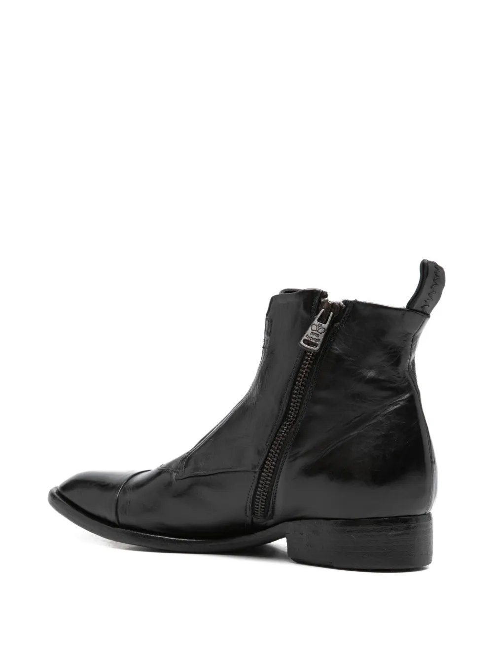 King Tartufoli Shoes Zip-fastening Leather Boots In Black