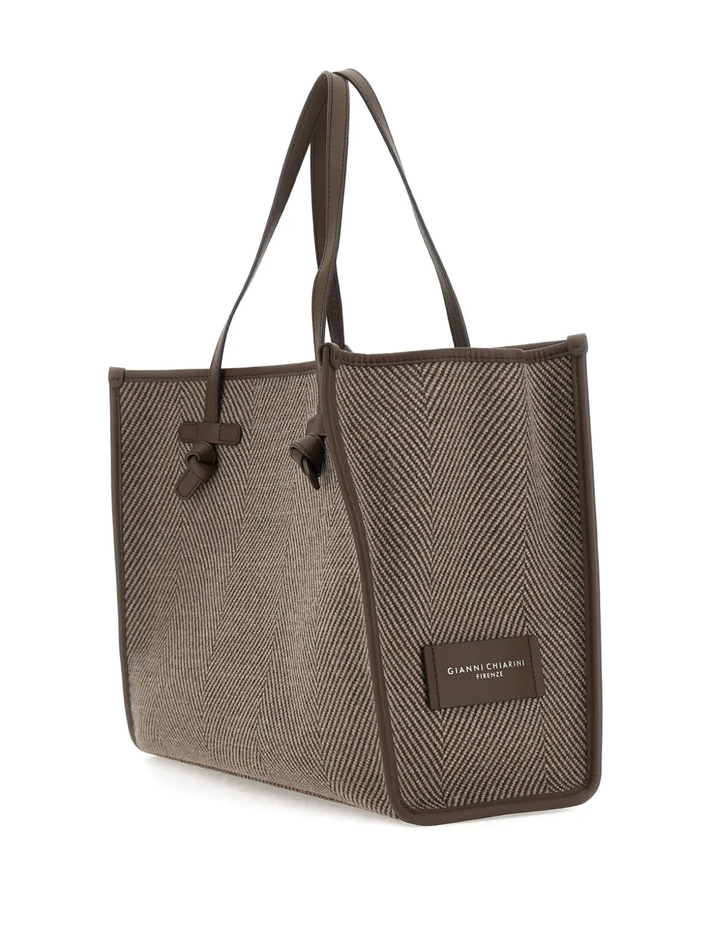 Marcella Club Marcella Leather Tote Bag In Brown
