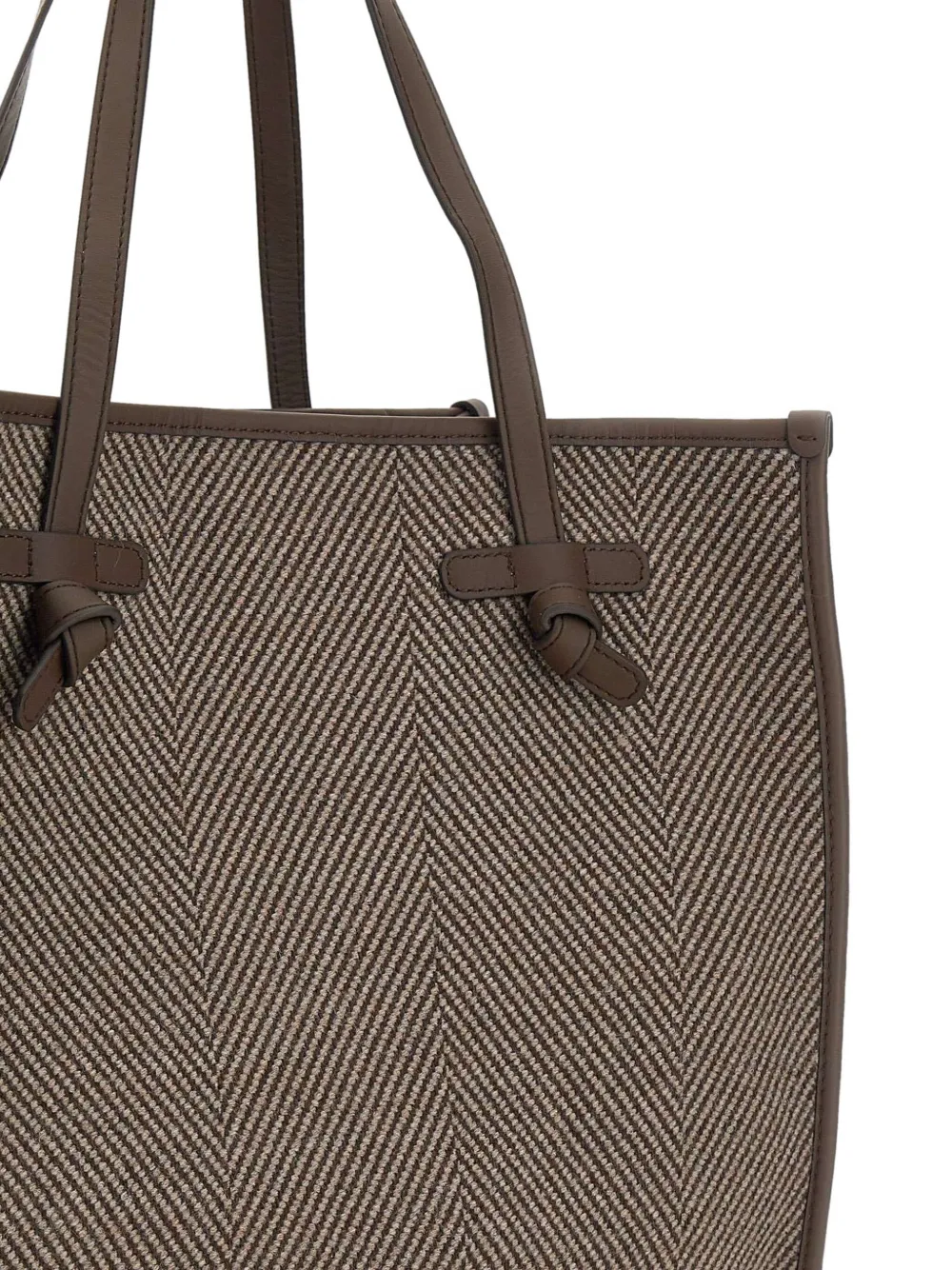 Marcella Club Marcella Leather Tote Bag In Brown