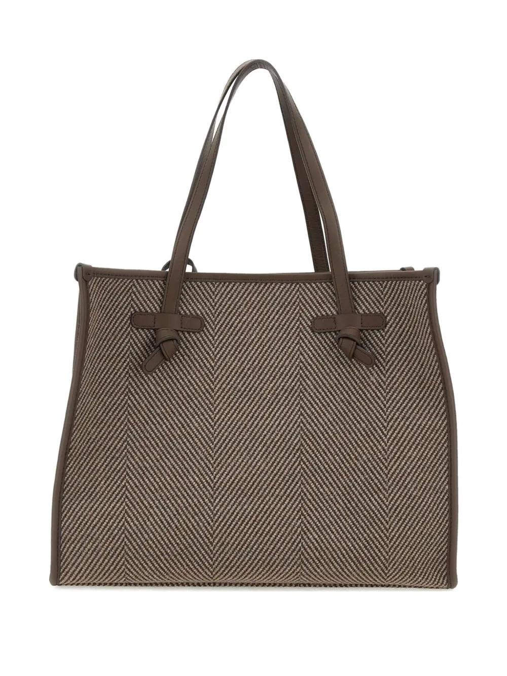 Marcella Club Marcella Leather Tote Bag In Brown