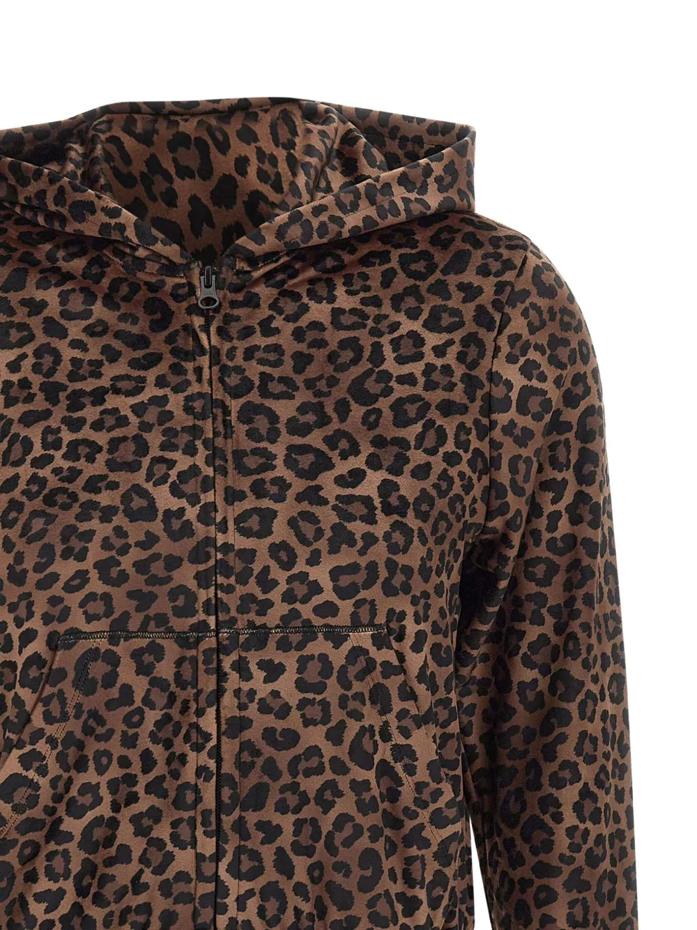 MC2 Saint Barth Hoodie met dierenprint Bruin