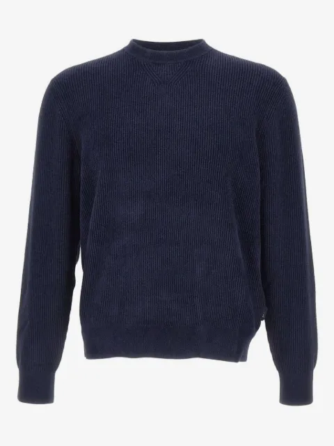 BOSS ribbed crew-neck sweater