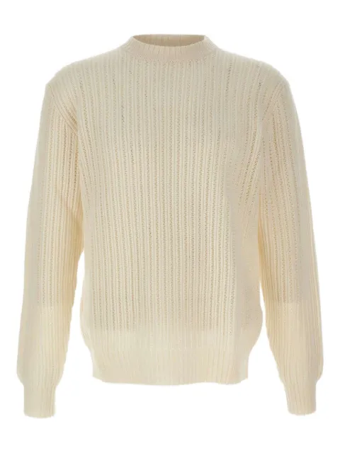 Filippo De Laurentiis crochet weave crew-neck sweater