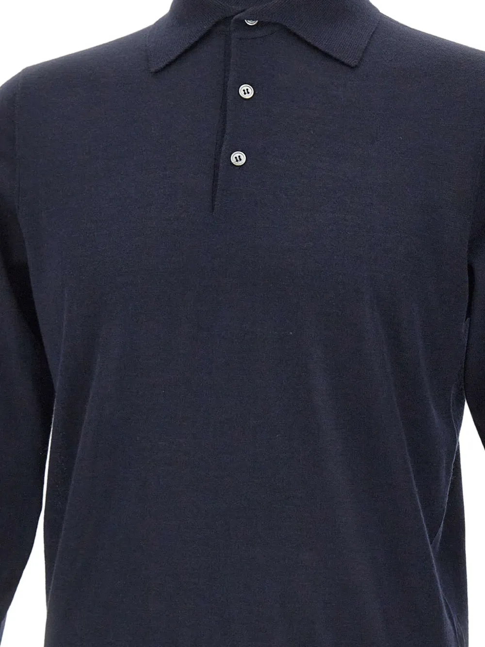 Filippo De Laurentiis Poloshirt met lange mouwen Blauw