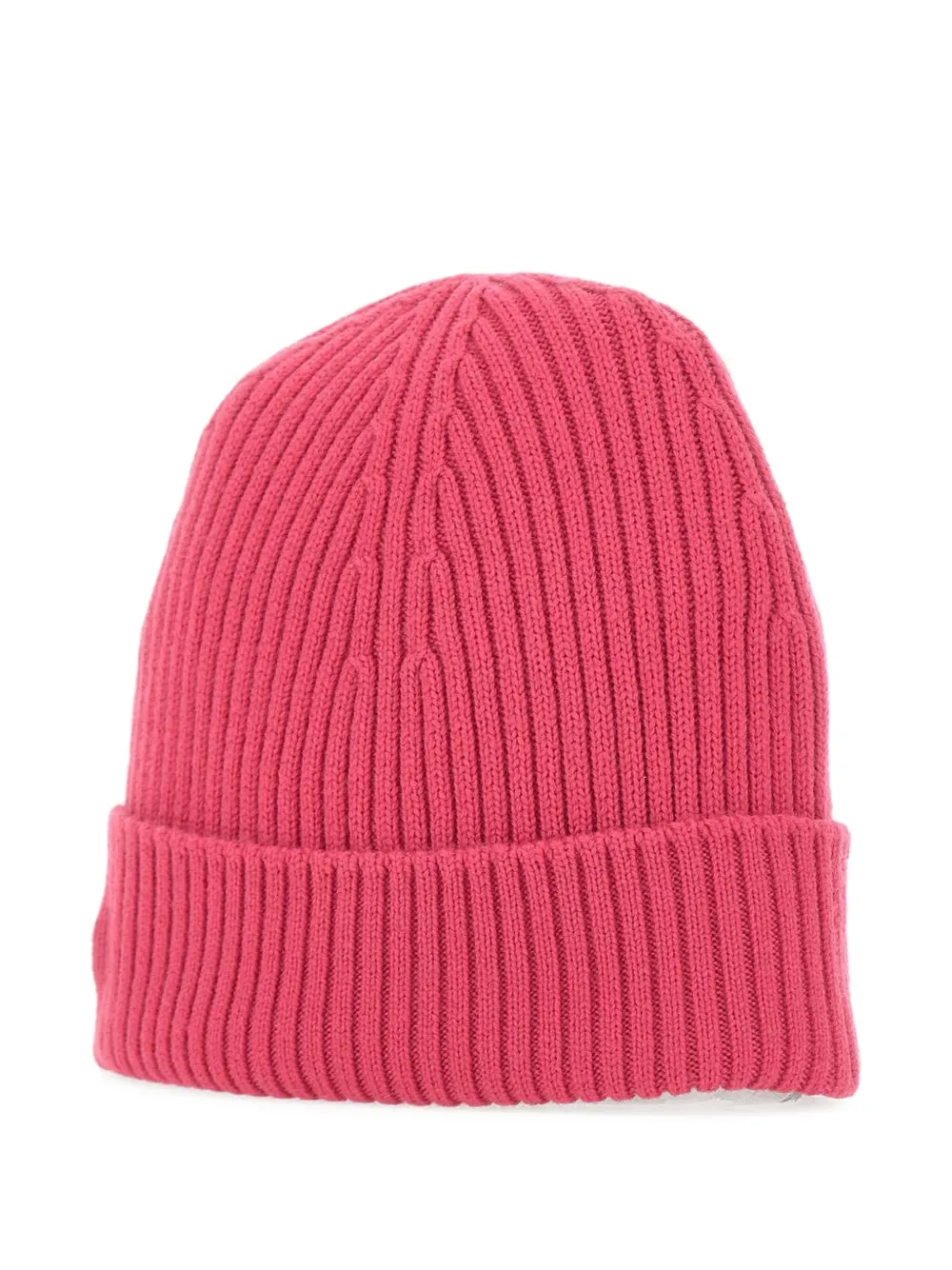 Lacoste Geribbelde muts met logopatch - Roze