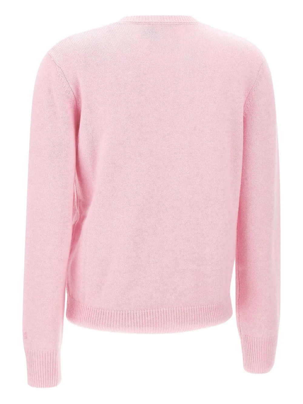 Mc2 Saint Barth Embroidered Crew Neck Sweater In Neutral