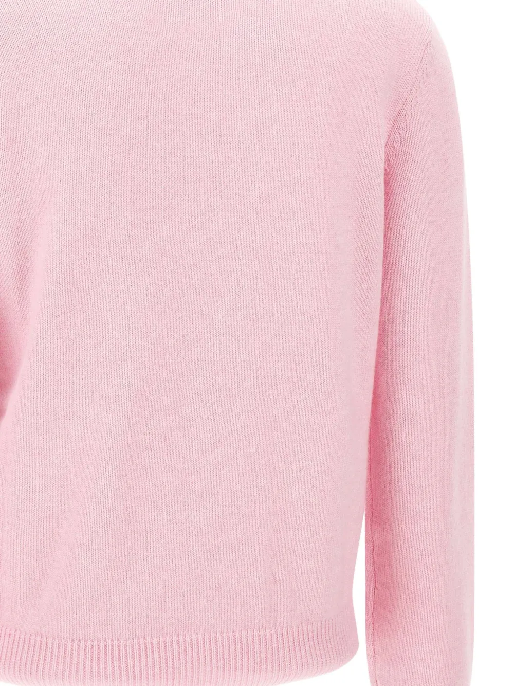 Mc2 Saint Barth Embroidered Crew Neck Sweater In Neutral