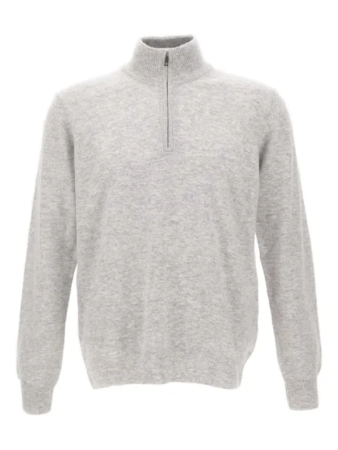 Della Ciana zip stand-up collar sweater