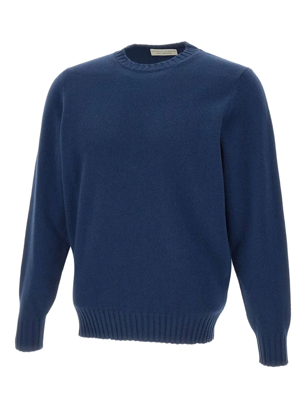 Filippo De Laurentiis ribbed crew-neck sweater | Blue | Image 1