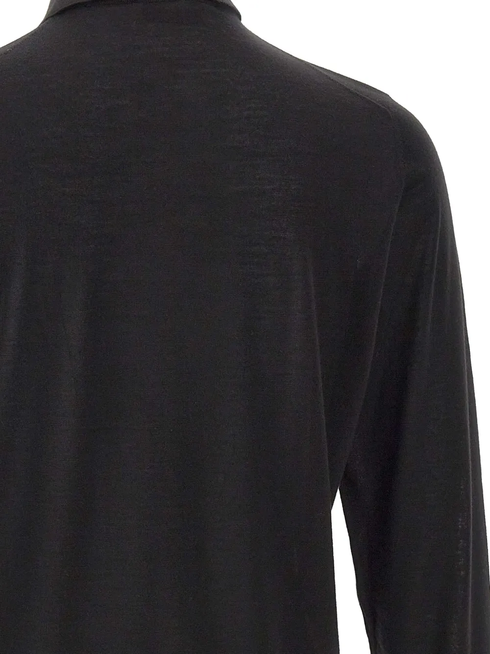 Filippo De Laurentiis Poloshirt met knopen Zwart